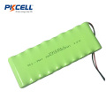 Paquet rechargeable de la batterie NIMH de 12V aa2000mAh avec des fils